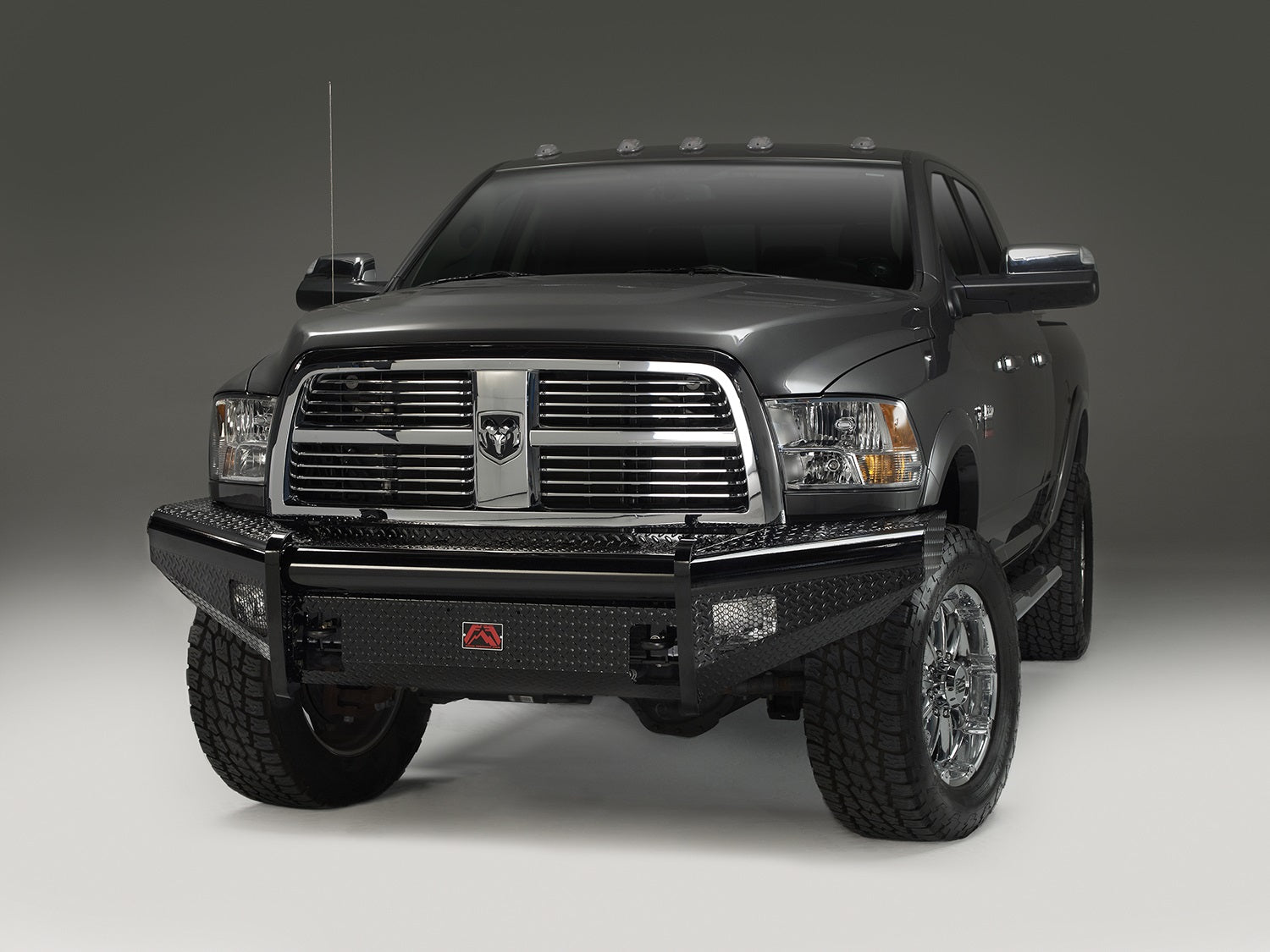 Fab Fours DR06-S1161-1 Black Steel Front Ranch Bumper Fab Fours DR06-S1161-1