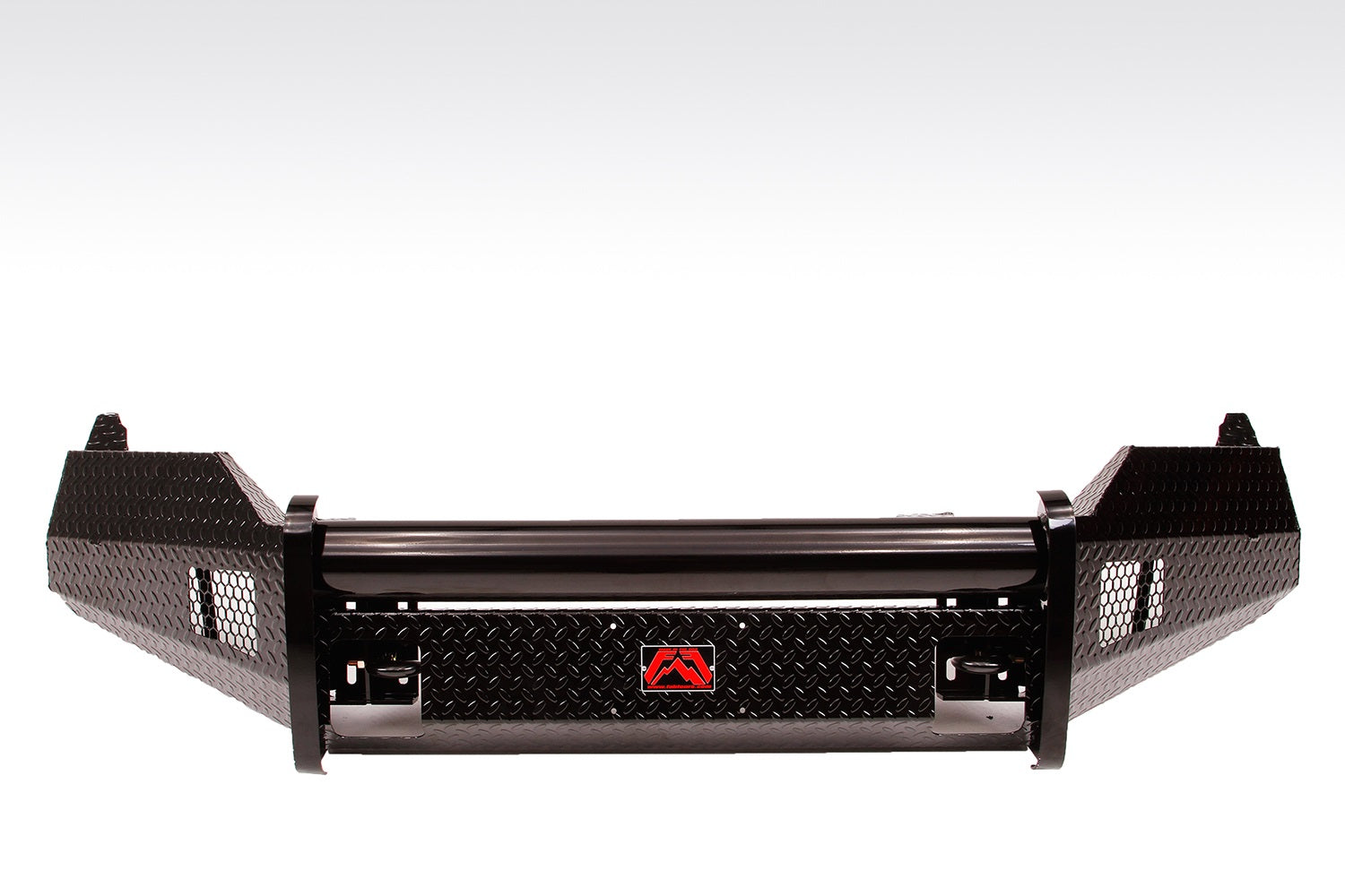 Fab Fours DR09-K2461-1 Black Steel Front Ranch Bumper Fab Fours DR09-K2461-1