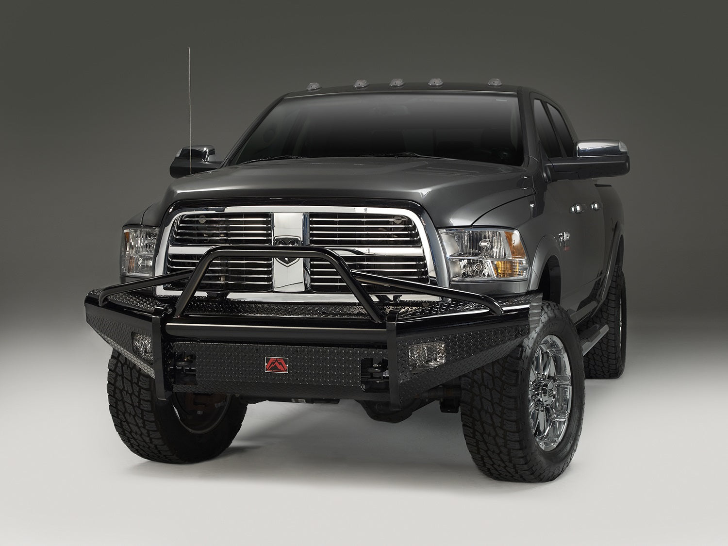 Fab Fours DR10-S2962-1 Black Steel Front Ranch Bumper Fab Fours DR10-S2962-1