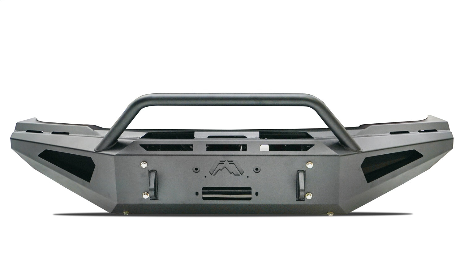 Fab Fours DR19-RS4462-1 Red Steel Front Bumper; w/Pre-Runner Guard; Fab Fours DR19-RS4462-1