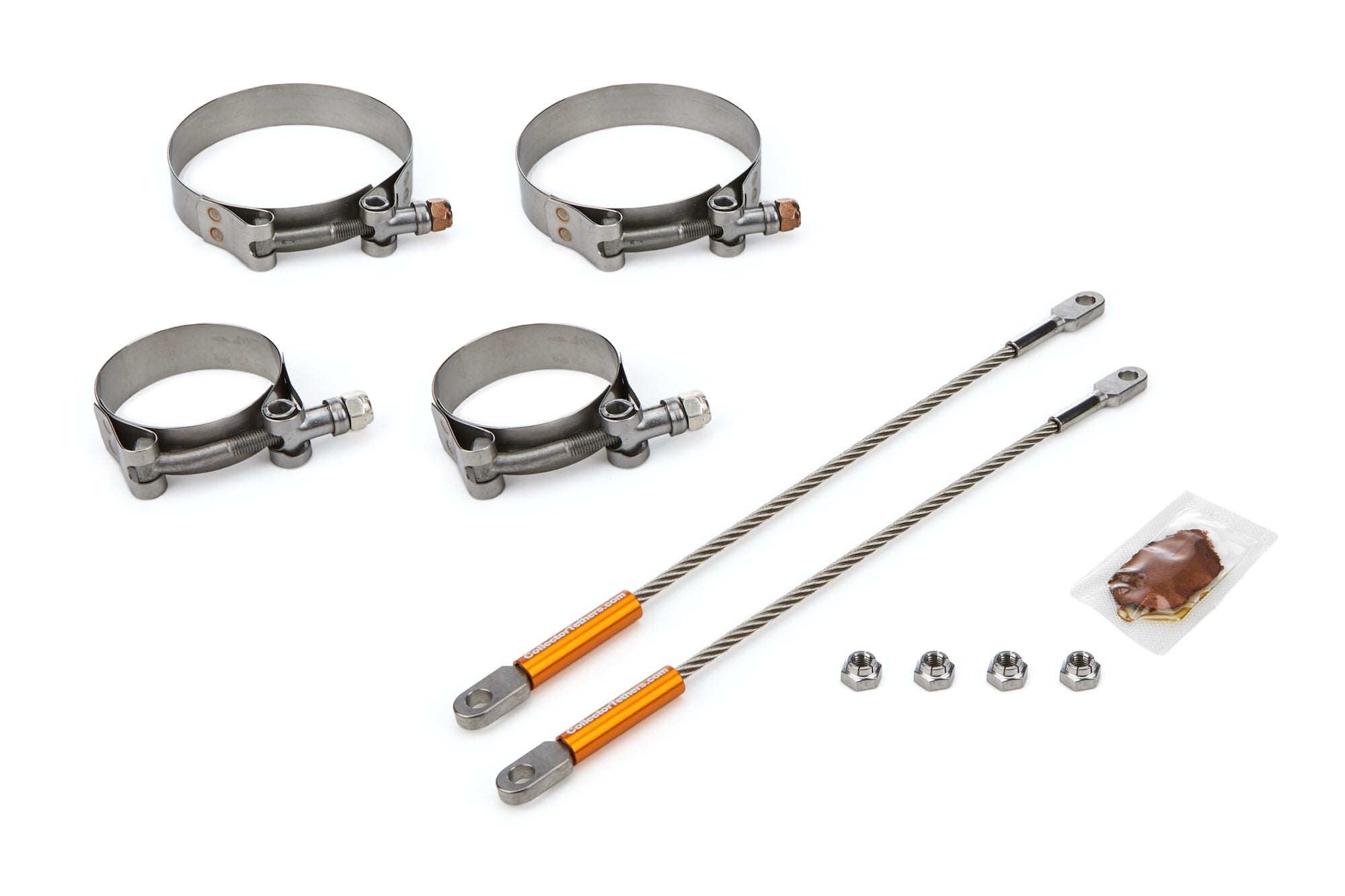 drag race solutions 0010-2125-3500 10in Premium Tether Set 2.125 Pri/3.500 Clamp drag race solutions 0010-2125-3500