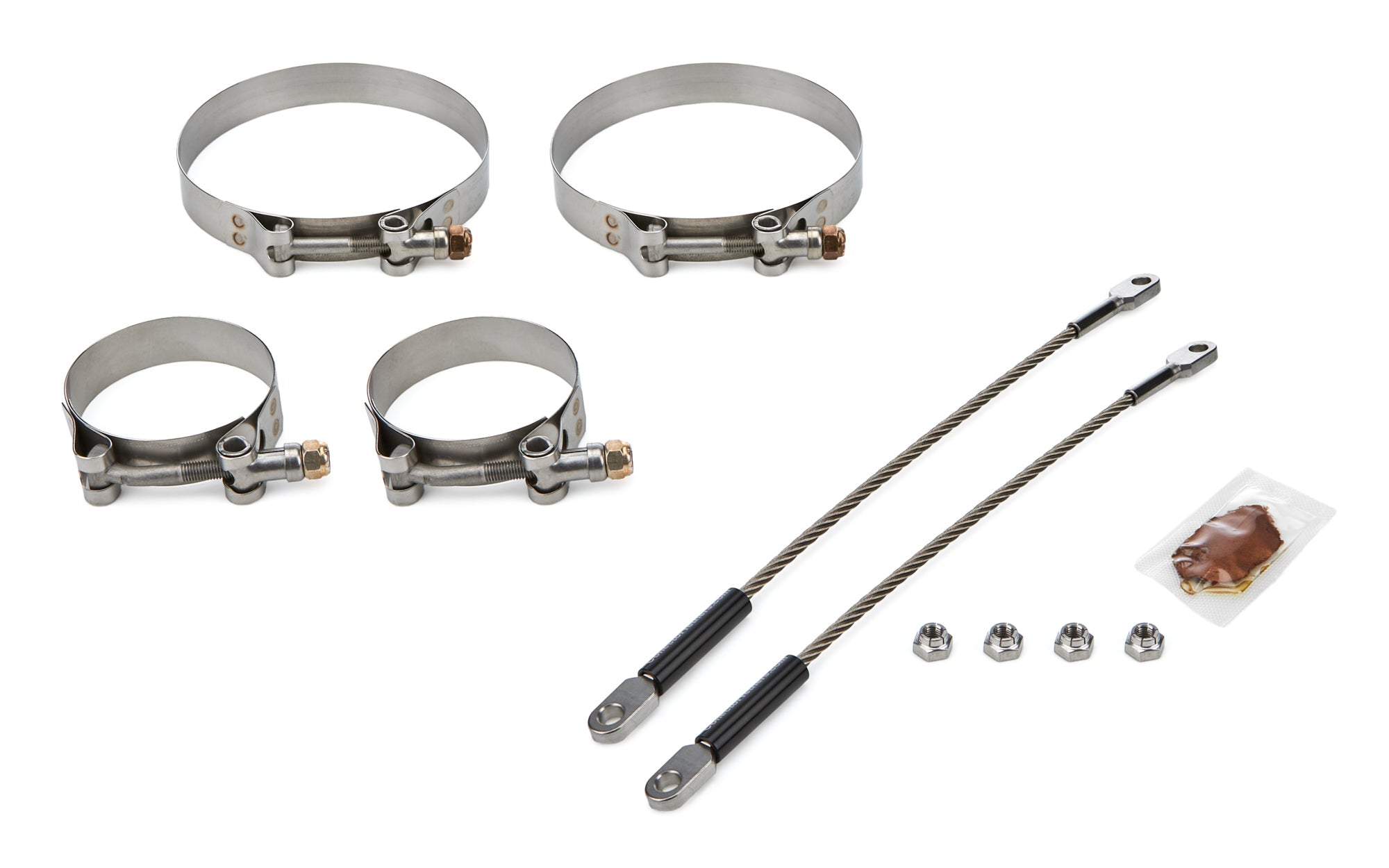drag race solutions 0010-2500-4500 10in Premium Tether Set 2.500 Pri/4.500 Clamp drag race solutions 0010-2500-4500