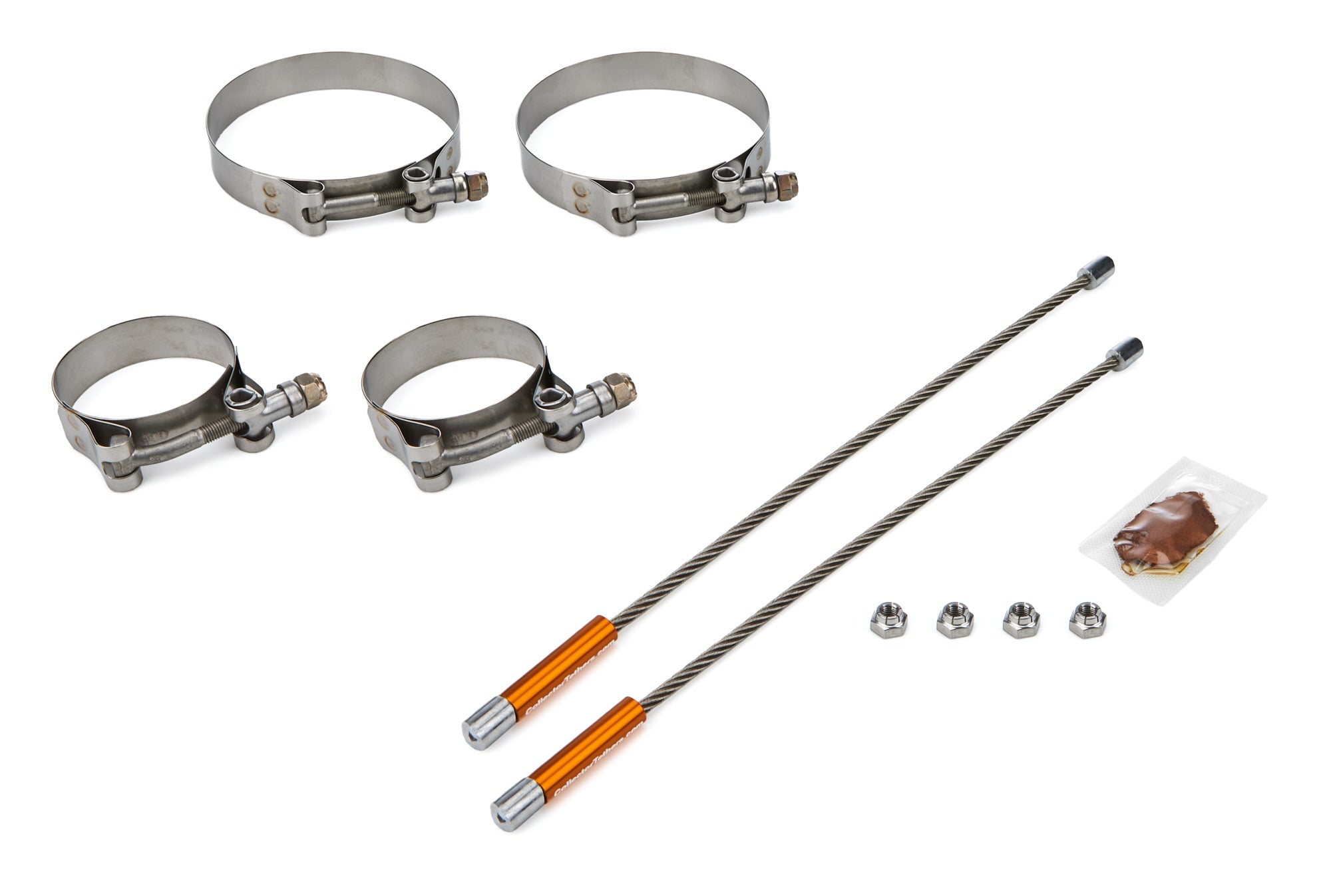 drag race solutions 2010-2250-4000 10in Lite Tether Set 2.250 Pri/4.000 Clamp drag race solutions 2010-2250-4000