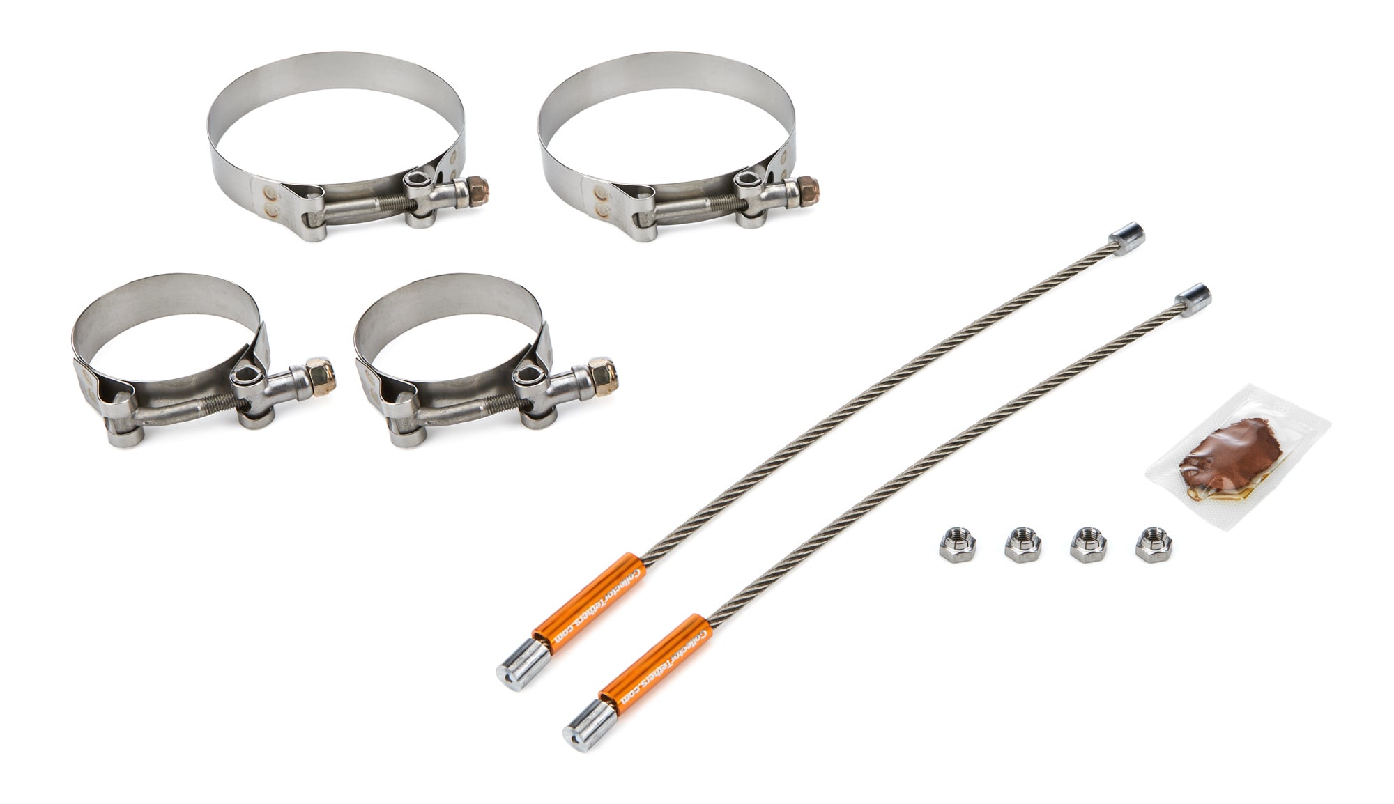 drag race solutions 2010-2375-4000 10in Lite Tether Set 2.375 Pri/4.000 Clamp drag race solutions 2010-2375-4000
