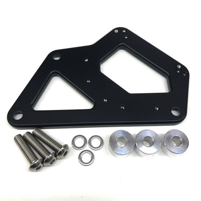 drag race solutions 6600-300B Cylinder Head Coil Mount Bracket - BBC Black drag race solutions 6600-300B