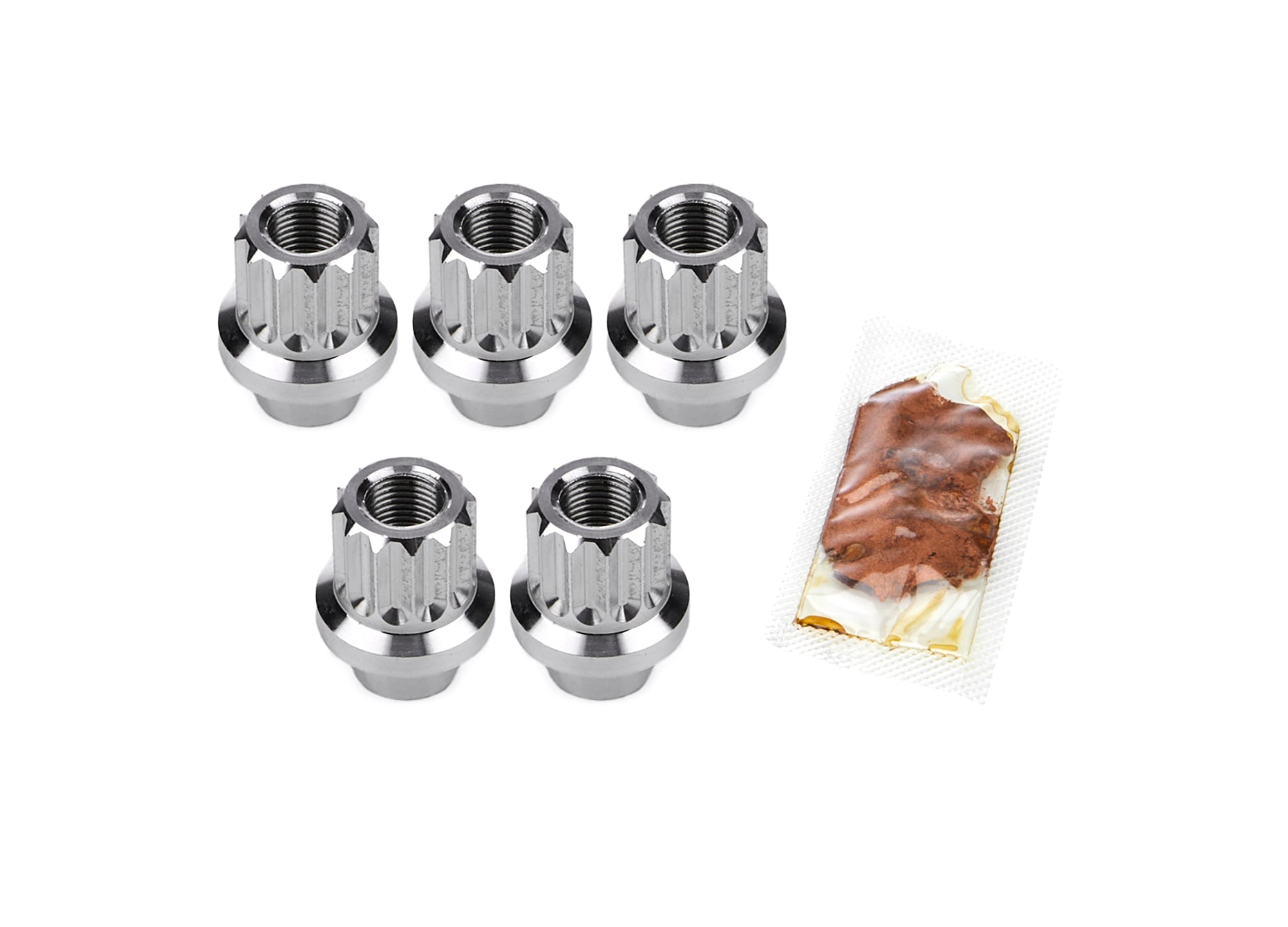 drag race solutions 7205-500P Billet Aluminum 12pt Lug Nuts 1/2 5pk drag race solutions 7205-500P