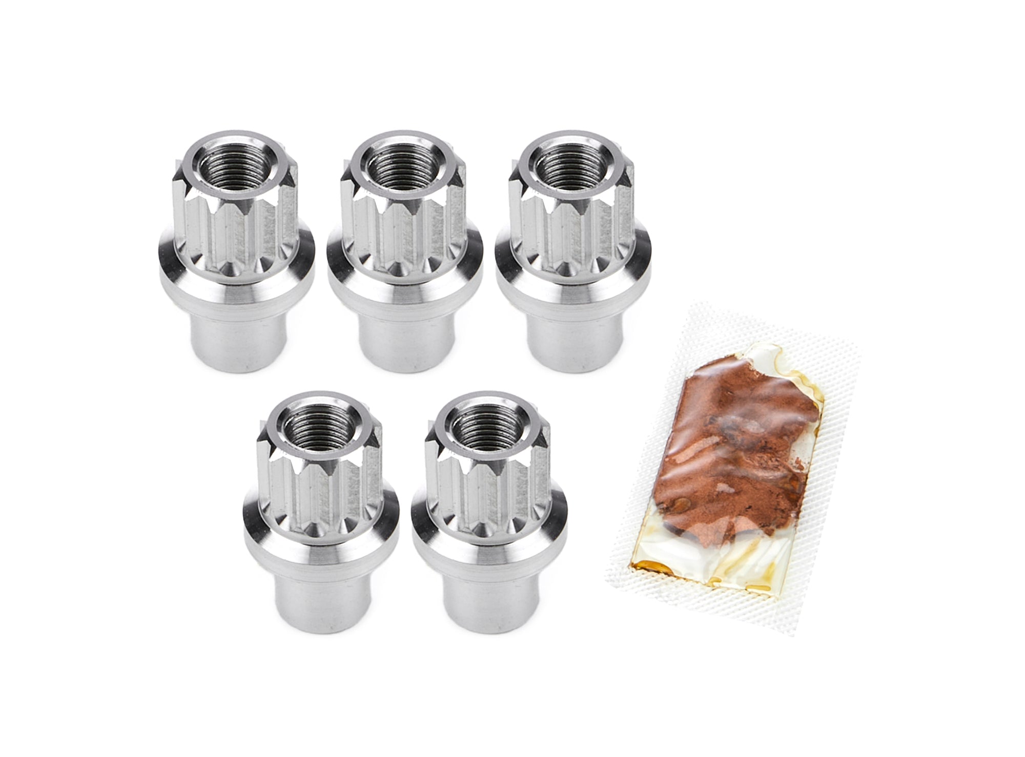drag race solutions 7305-500P Billet Aluminum 12pt Lug Nuts 1/2 5pk drag race solutions 7305-500P