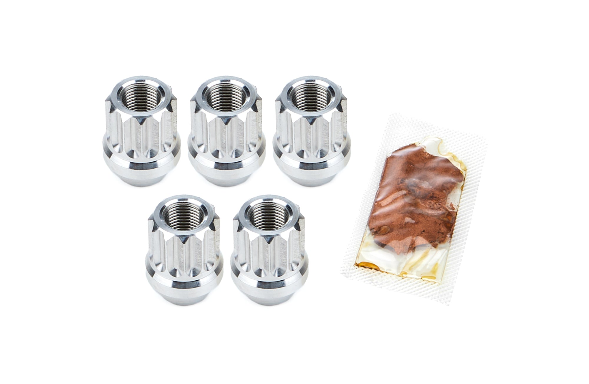 drag race solutions 7605-500P Billet Aluminum 12pt Lug Nuts 1/2 5pk drag race solutions 7605-500P