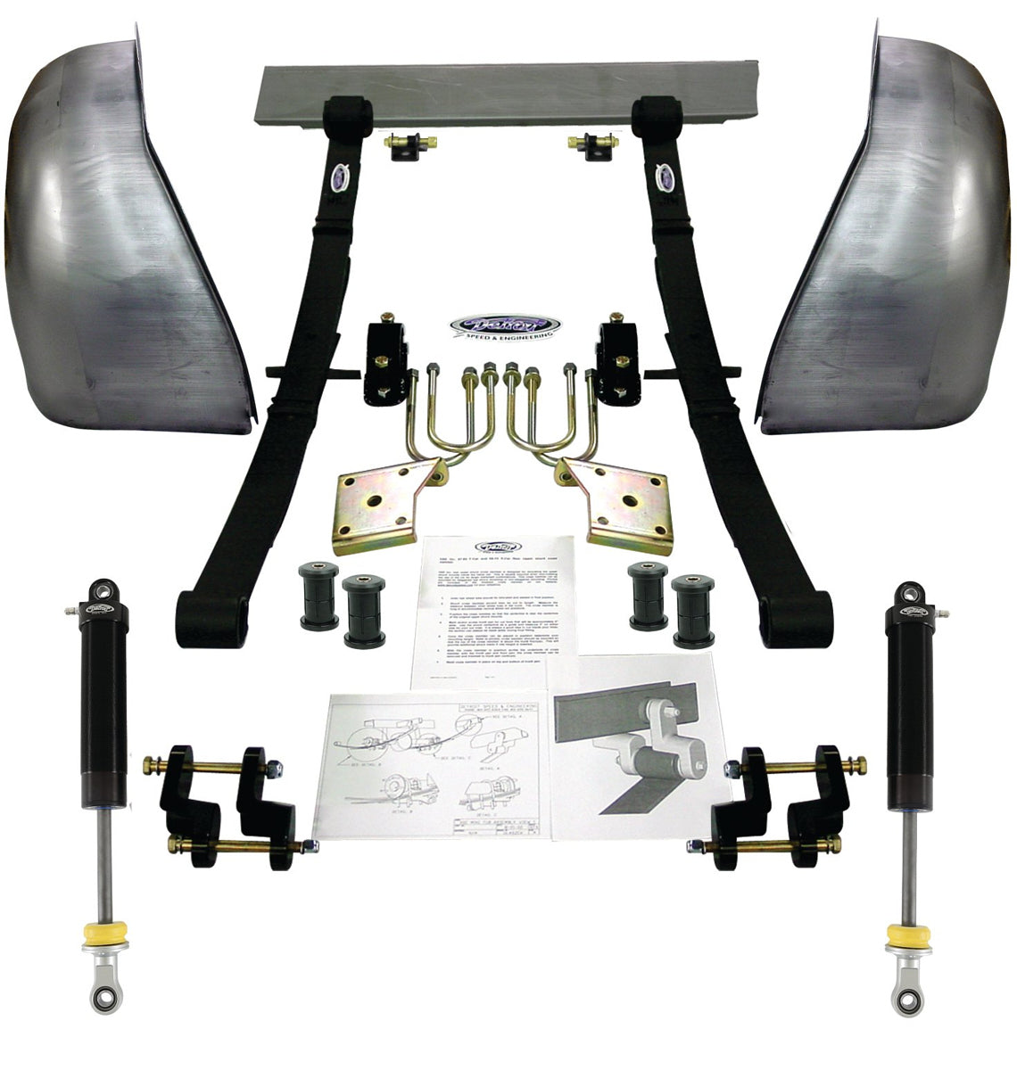 Detroit Speed and Engineering 041207DS Mini-Tub Kit - 68-74 Nova 2in Drop Detroit Speed and Engineering 041207DS
