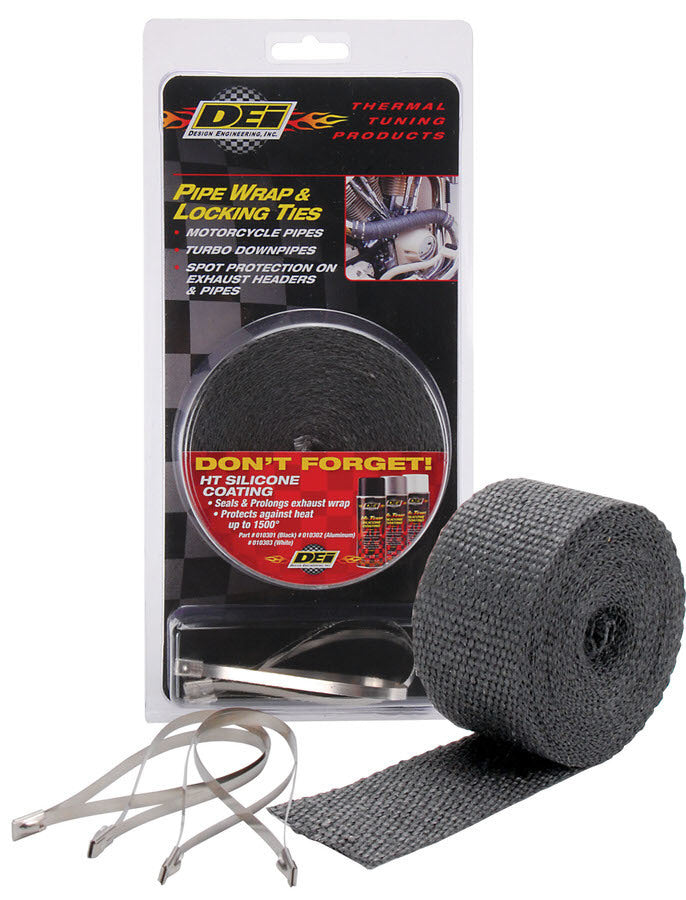 Design Engineering 10119 Exhaust Wrap Kits-Kit - Pipe Wrap & Locking Tie Design Engineering 10119