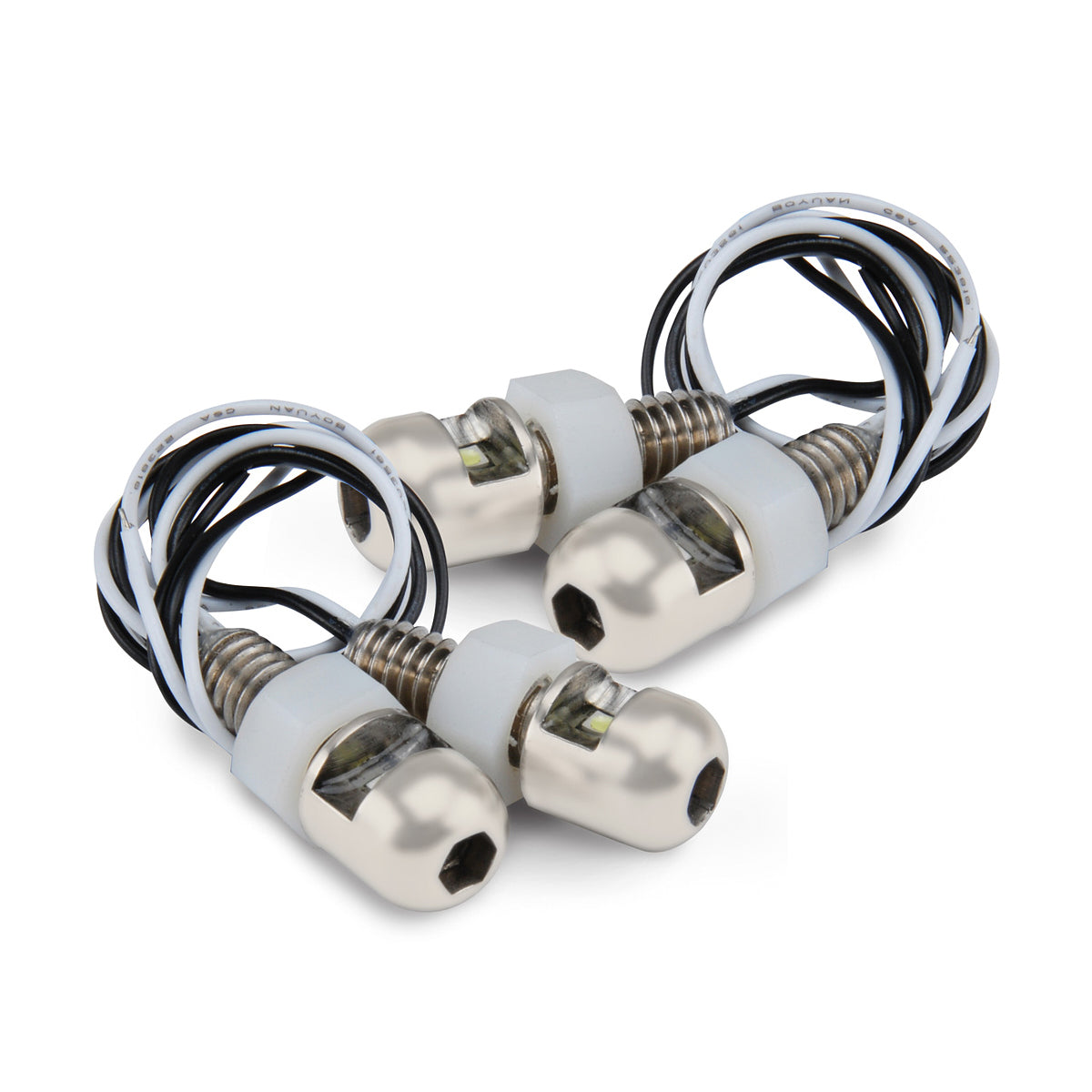 Design Engineering 30301 Lite'n Boltz License Plate Bolts Pair White Design Engineering 30301