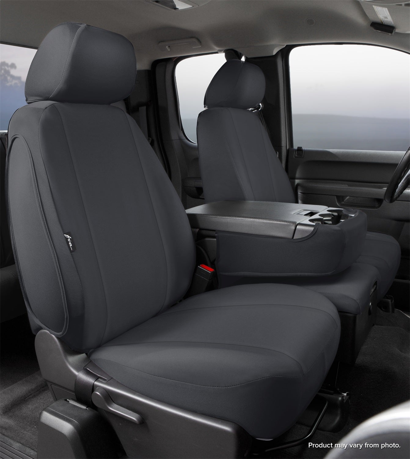 FIA DT77-43 BLACK Dura-Tech Pro Front Seat Cover; 40/20/40; Full UV Protection/Fade Resistant; FIA DT77-43 BLACK