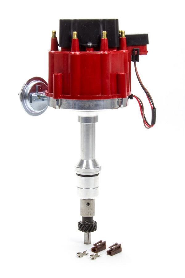 DUI Distributor 318211RD Racing Distributor SBF 302W Red Cap w/ Vac Adv DUI Distributor 318211RD