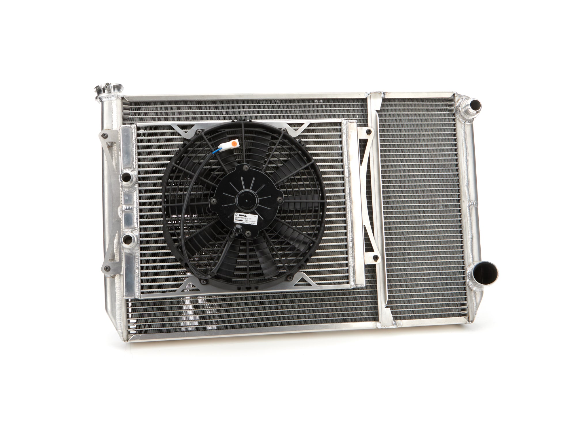 Fluidyne MGM.SLM.OPEN Radiator Dbl 29x18 W/Oil Cooler Fan w/ Fill Neck Fluidyne MGM.SLM.OPEN