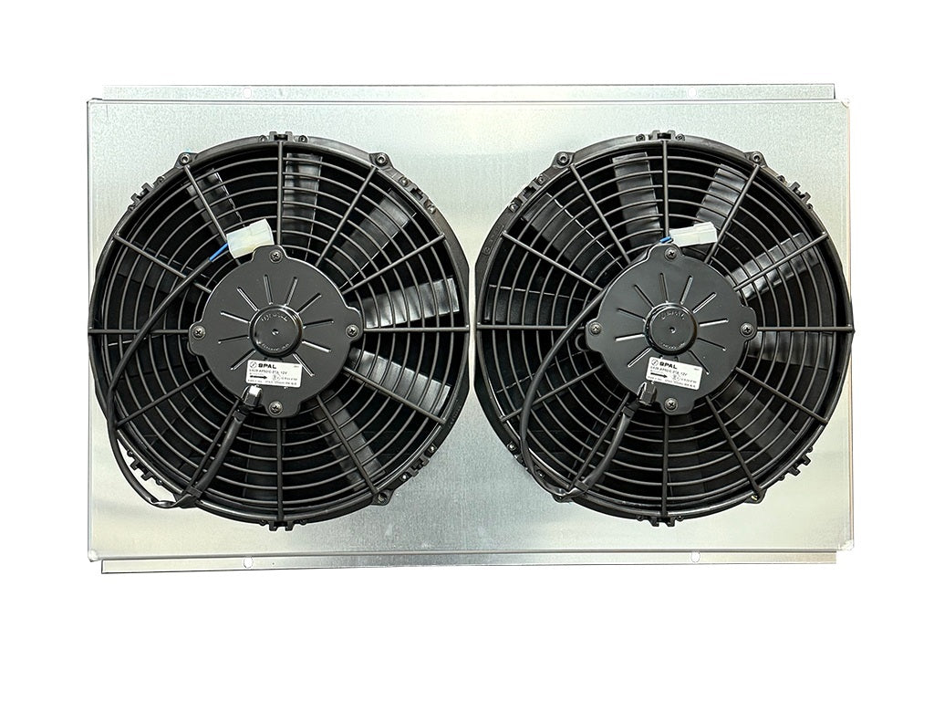 Fluidyne SHR.020 Fan Shroud w/Dual 12in Fans 23-7/8in x 15.5in Fluidyne SHR.020