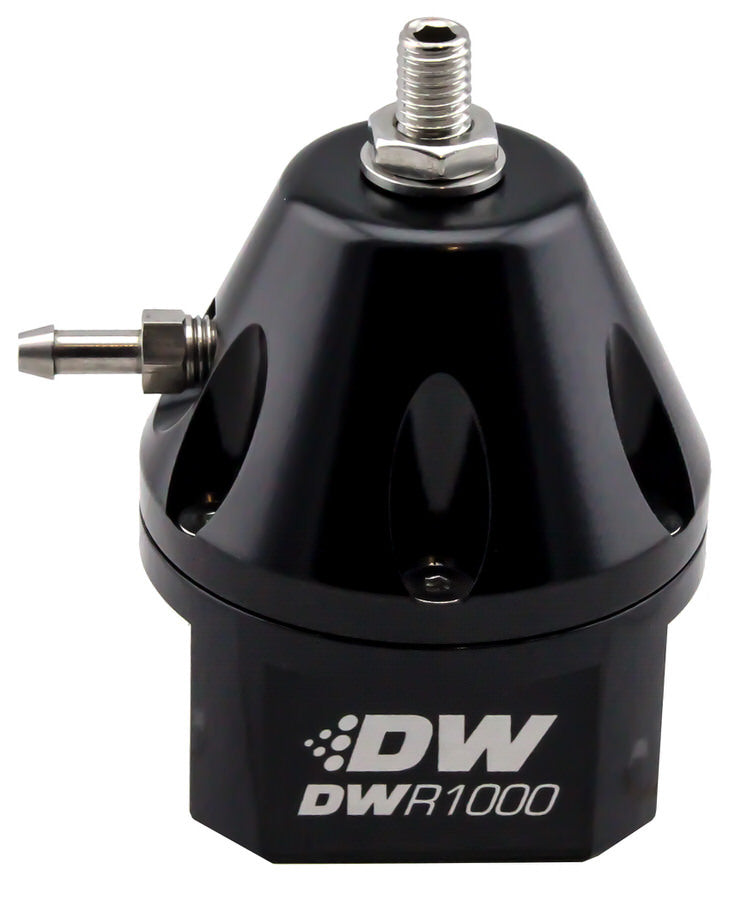 DeatschWerks 6-1000-FRB Fuel Pressure Regulator Adjustable  Black Finish DeatschWerks 6-1000-FRB