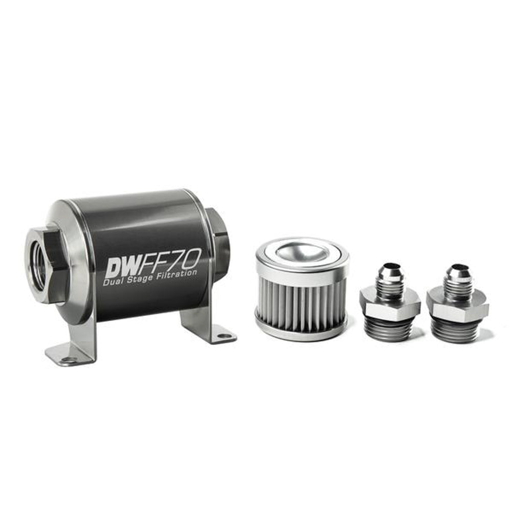 DeatschWerks 8-03-070-010K-6 In-line Fuel Filter Kit 6an 10-Micron DeatschWerks 8-03-070-010K-6