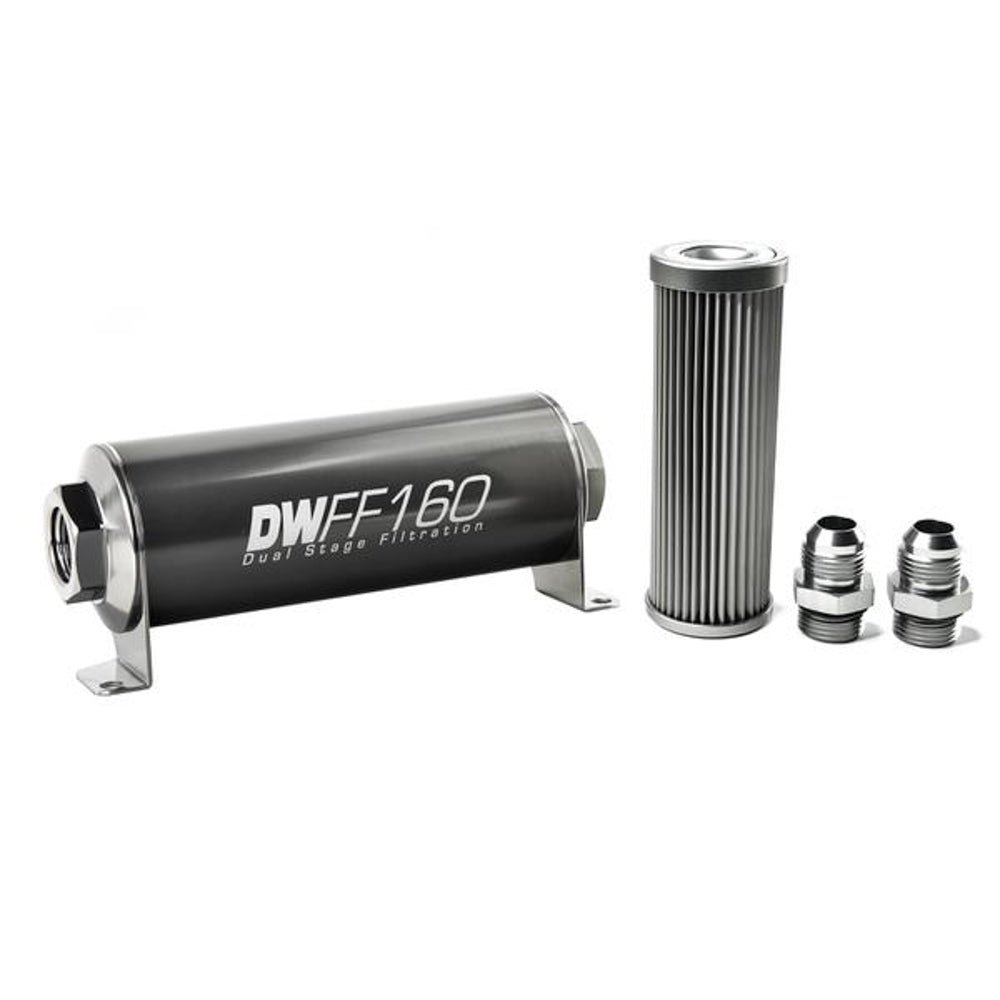 DeatschWerks 8-03-160-010K-10 In-line Fuel Filter Kit 10an 10-Micron DeatschWerks 8-03-160-010K-10