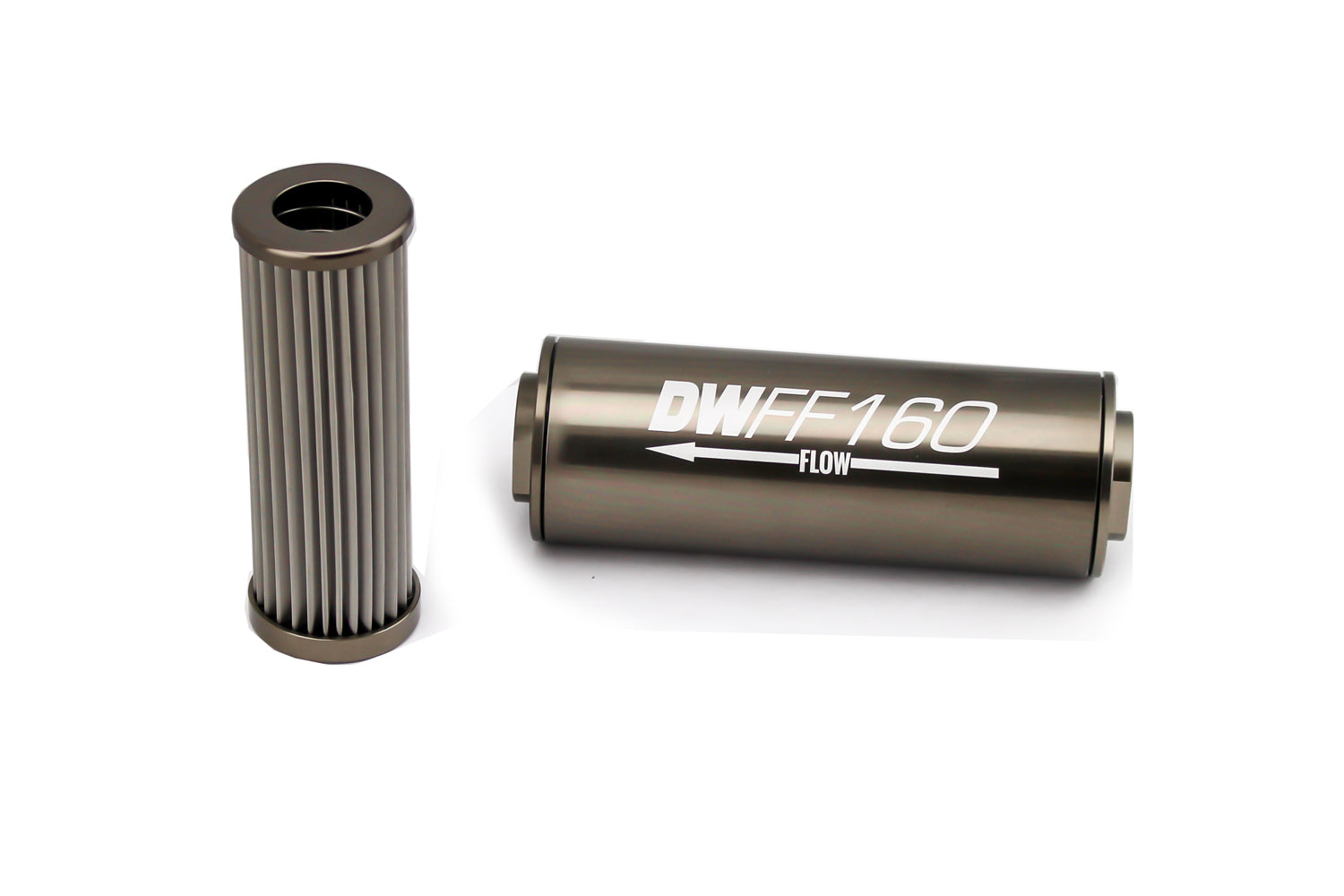 DeatschWerks 8-03-160-010K Fuel Filter 8an Female ORB Ports 160mm Length DeatschWerks 8-03-160-010K