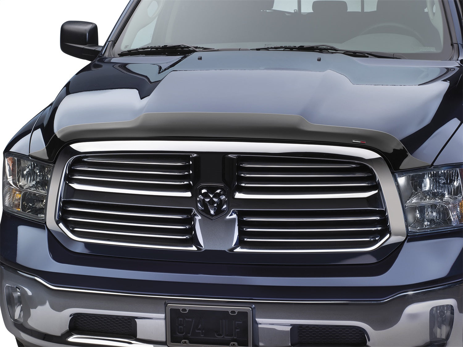 Weathertech 55003 Low Profile Aerodynamic Hood Protector; w/o Sport Hood; Dark Smoke; Weathertech 55003