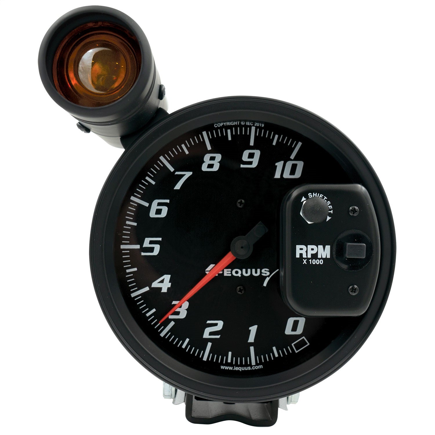 Equus E6080 GAUGE; TACHOMETER; 5in.; 10K RPM; PEDESTAL W/EXT. SHIFT-LITE; BLACK;6000 SERIES Equus E6080