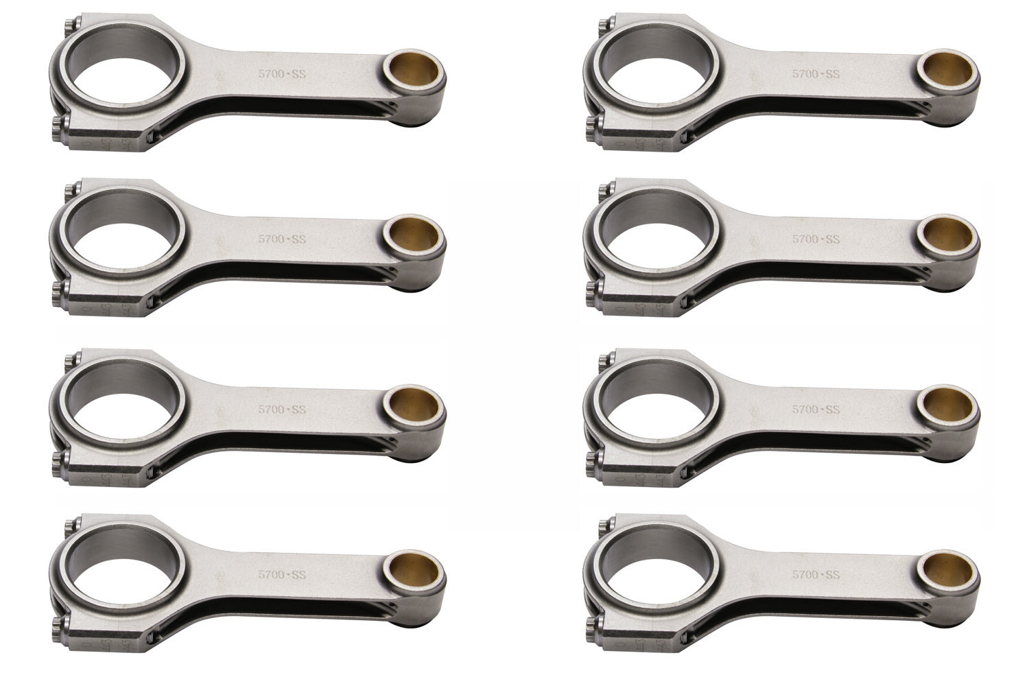 Eagle CRS5700S3D SBC 4340 Forged H-Beam Rods 5.700 Eagle CRS5700S3D