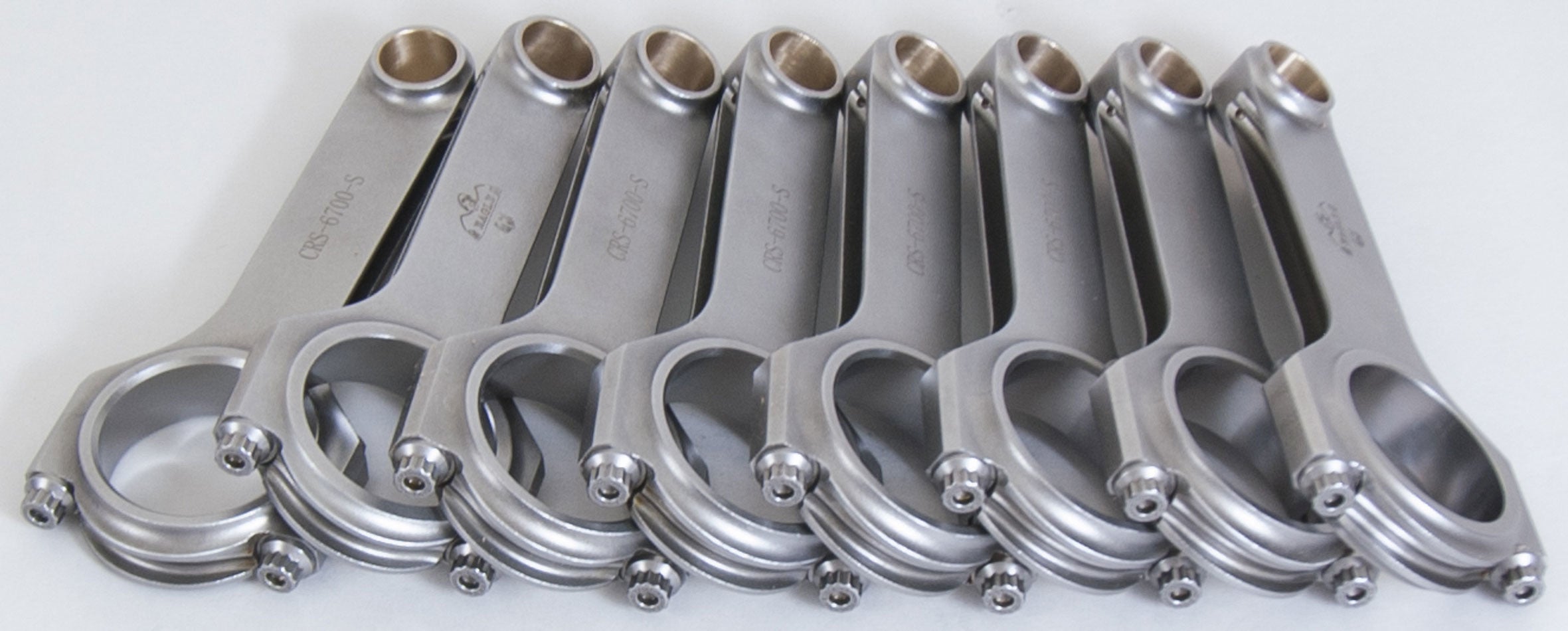 Eagle CRS67003D2000 BBC 4340 Forged H-Beam Rods- 6.700in w/ARP 2000 Eagle CRS67003D2000