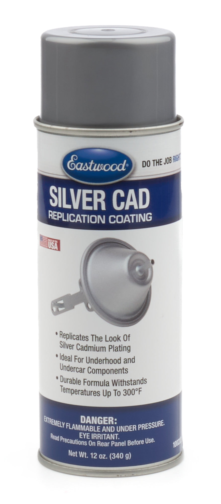 Eastwood 10022Z Silver Cad Paint 12oz Aerosol Eastwood 10022Z