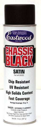 Eastwood 10025Z Chassis Black Paint Satin 14oz Aerosol Eastwood 10025Z