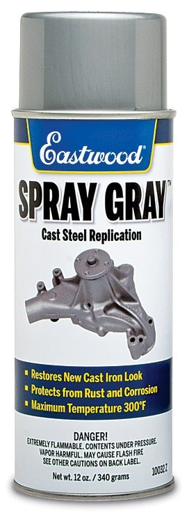 Eastwood 10032Z Spray Gray Detail Paint 12oz Aerosol Eastwood 10032Z
