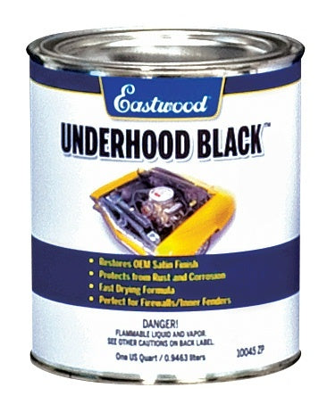 Eastwood 10045ZP Underhood Paint Black Quart Can Eastwood 10045ZP