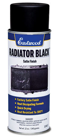 Eastwood 10340Z Radiator Black Paint Satin 12oz Aerosol Eastwood 10340Z