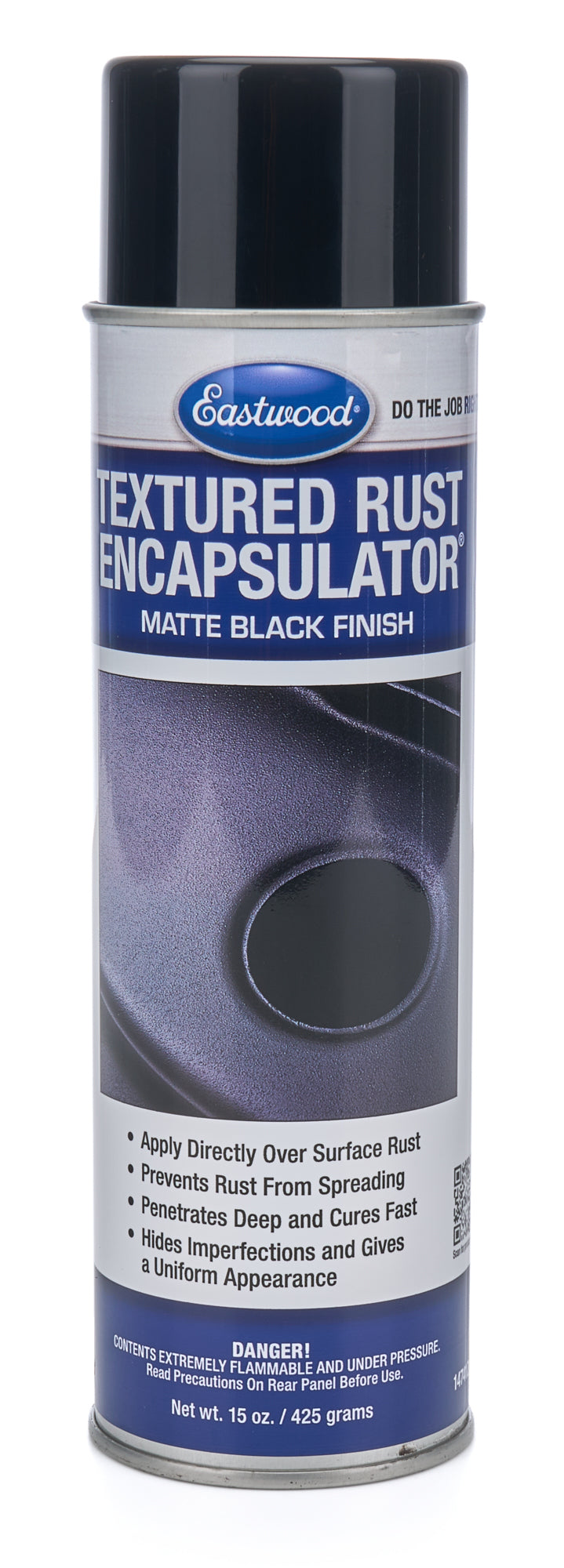 Eastwood 14741Z Rust Encapsulator Black Textured 15oz Aerosol Eastwood 14741Z