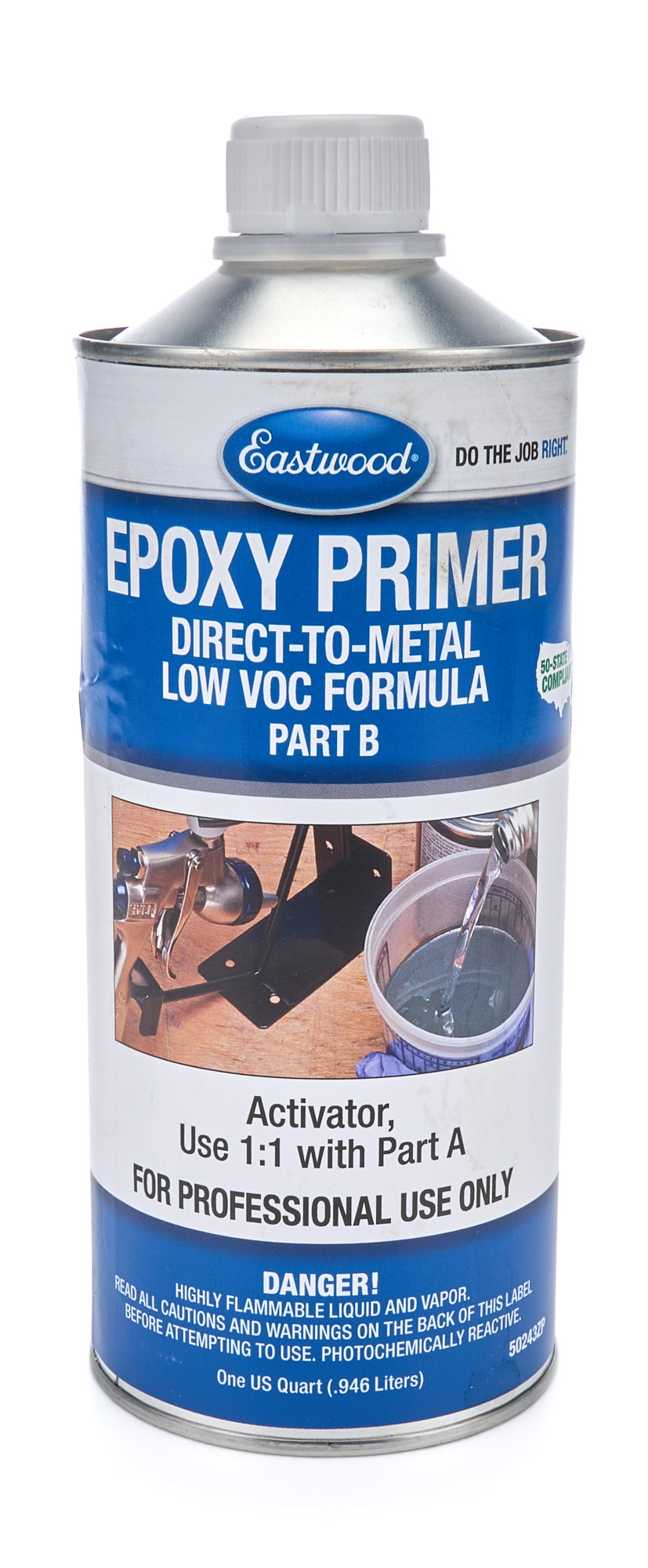 Eastwood 50243ZP Epoxy Primer Catalyst 1:1 Quart Eastwood 50243ZP