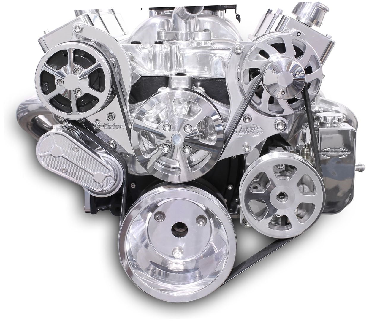 Eddie Motorsports MS107-55BP Serperntine Pulley Kit Small Block Chevy Eddie Motorsports MS107-55BP