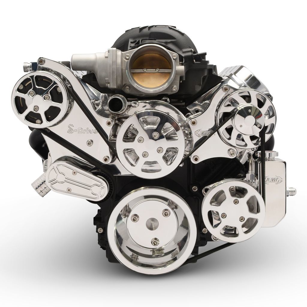 Eddie Motorsports MS117-90BP Serperntine Pulley Kit LS Engine Eddie Motorsports MS117-90BP