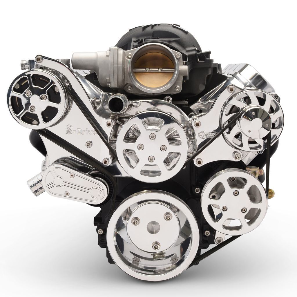 Eddie Motorsports MS117-90RP Serpentine Pulley Kit LS Engine Eddie Motorsports MS117-90RP