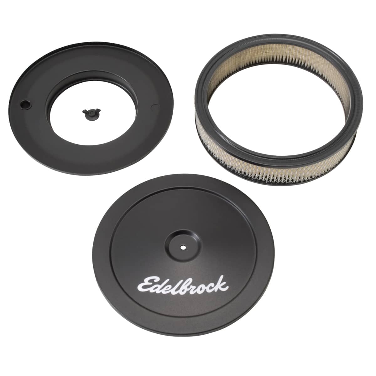 Edelbrock 1203 PRO-FLO BLACK 10" ROUND AIR CLEANER Edelbrock 1203