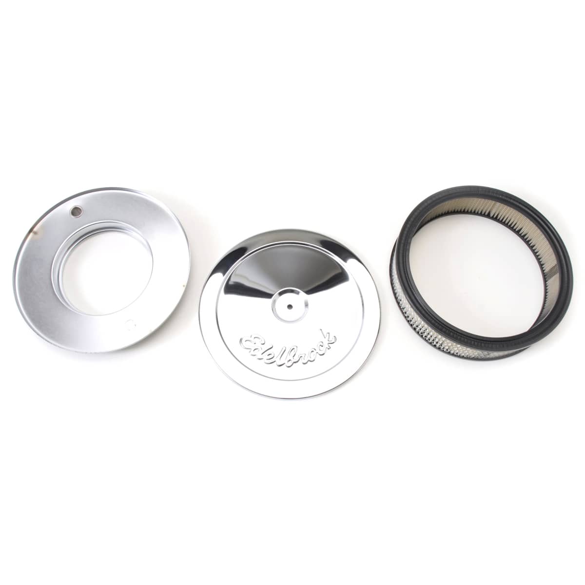 Edelbrock 1208 PRO-FLO CHROME 10" ROUND AIR CLEANER Edelbrock 1208