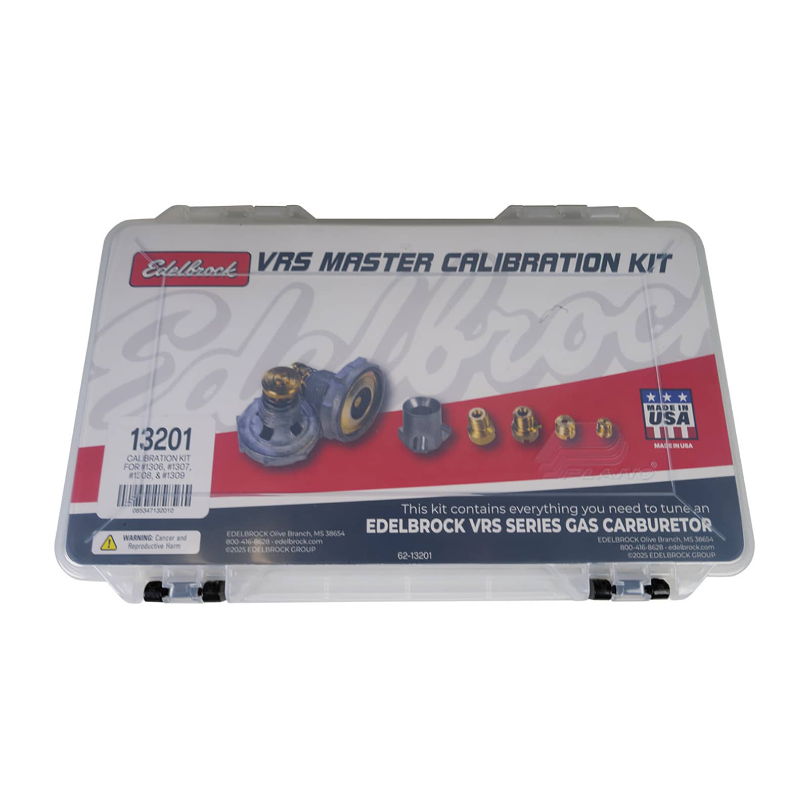 Edelbrock 13201 VRS-4150 GAS CARBURETOR MASTER CALIBRATION KIT Edelbrock 13201