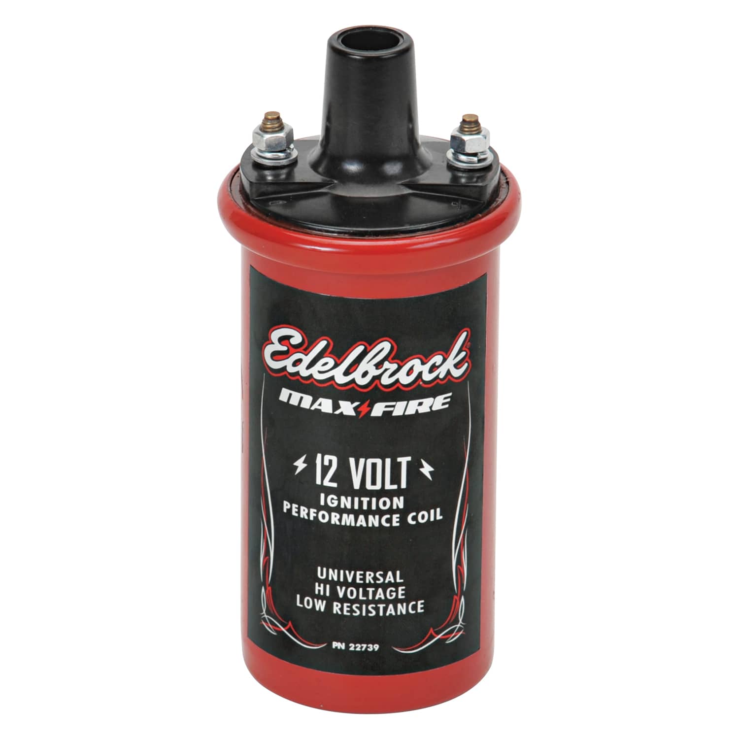 Edelbrock 22739 CANNISTER STYLE COIL 12V 1.4 OHM RED Edelbrock 22739