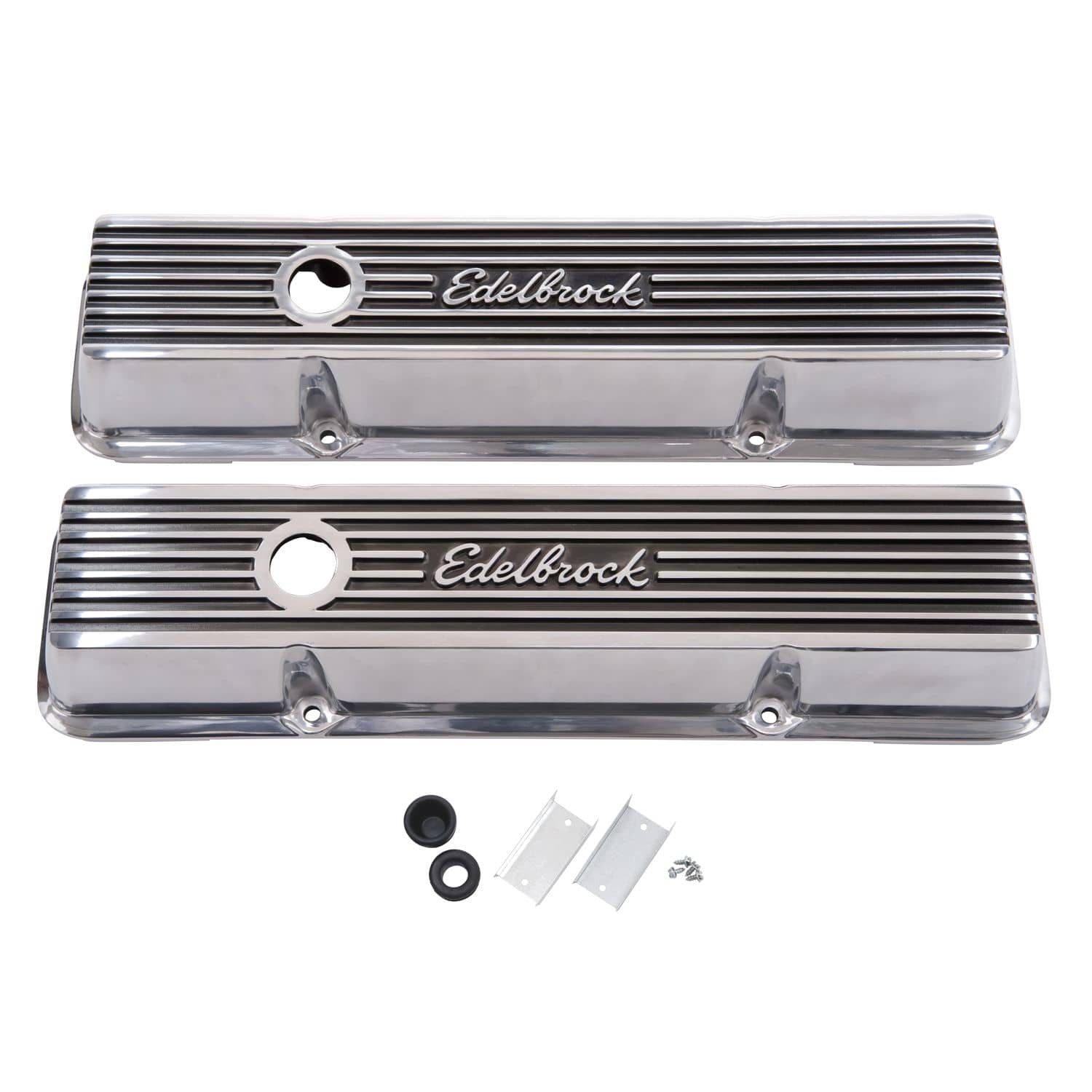 Edelbrock 4263 VALVE CVR POLISHED CHEV Edelbrock 4263