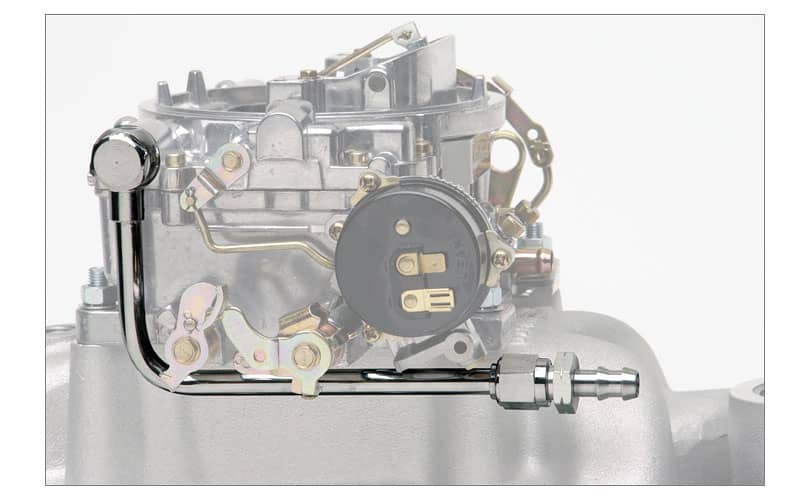 Edelbrock 8126 CHROME STEEL FUELLINE Edelbrock 8126