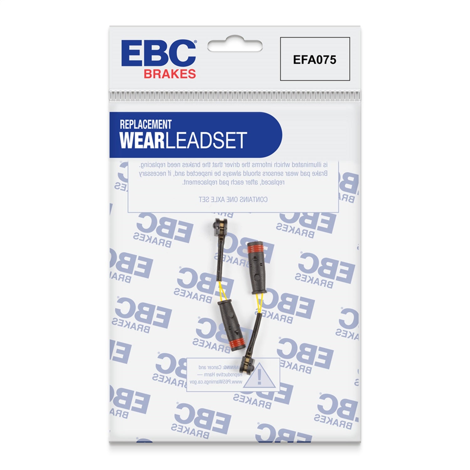 EBC Brakes EFA075 Brake Wear Lead Sensor Kit; For FMSI Pad No. D1318; EBC Brakes EFA075