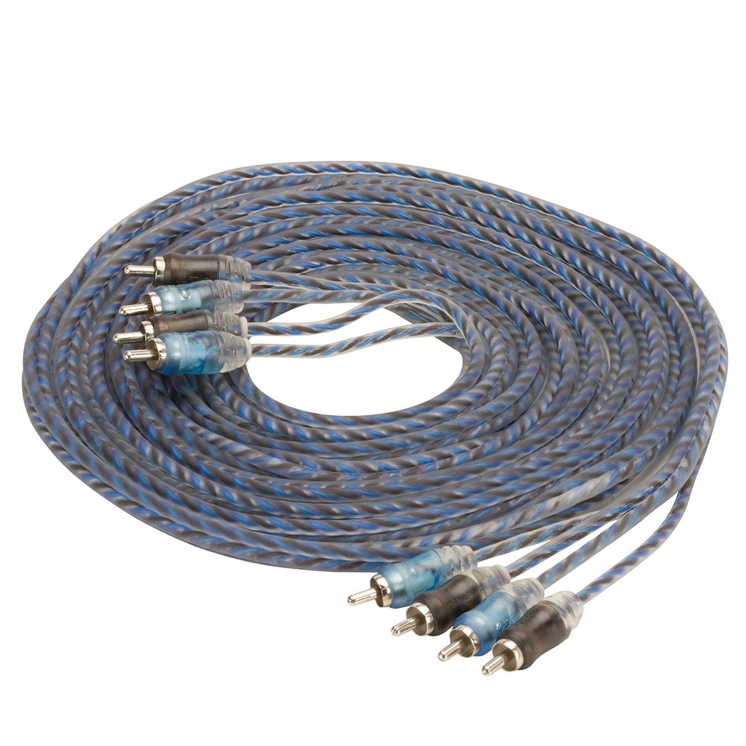 Scosche EFXRP412 Performance Series 4-CH Twisted RCA Cable Scosche EFXRP412