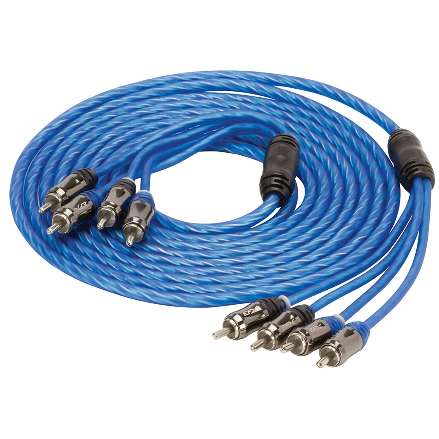 Scosche EFXRR412 Reference Series 4-CH Twisted Multi-Core RCA Cable Scosche EFXRR412