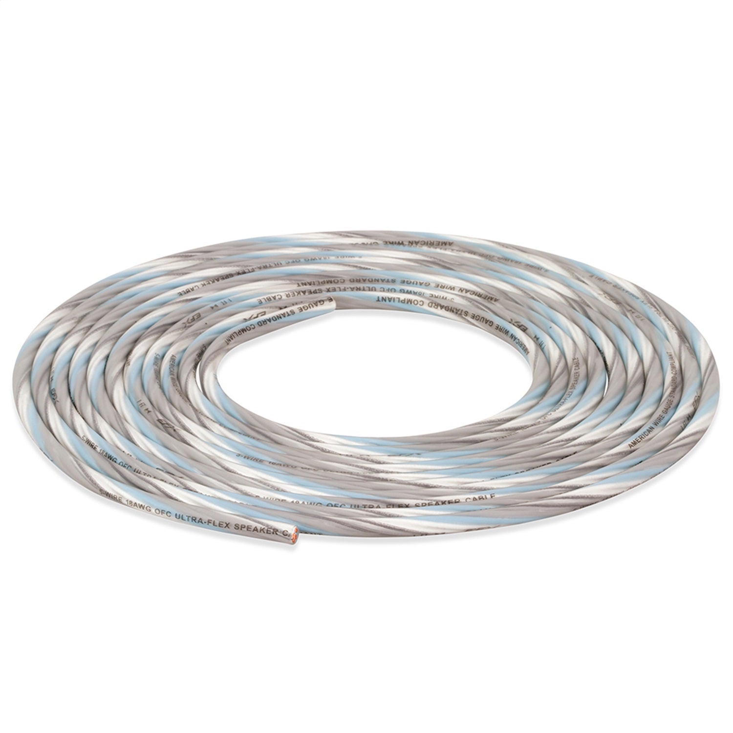 Scosche EFXS5WC18-20B 5-Wire 18AWG OFC Speaker Cable; 20 ft. Printed Polybag; Scosche EFXS5WC18-20B