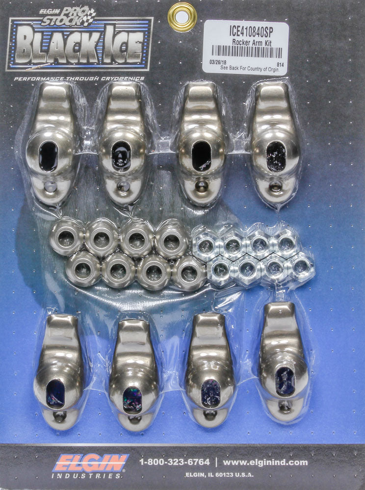 Elgin ICE410840SP SBC B/I Rocker Arm Kit 1.60 Ratio 3/8 Stud Elgin ICE410840SP