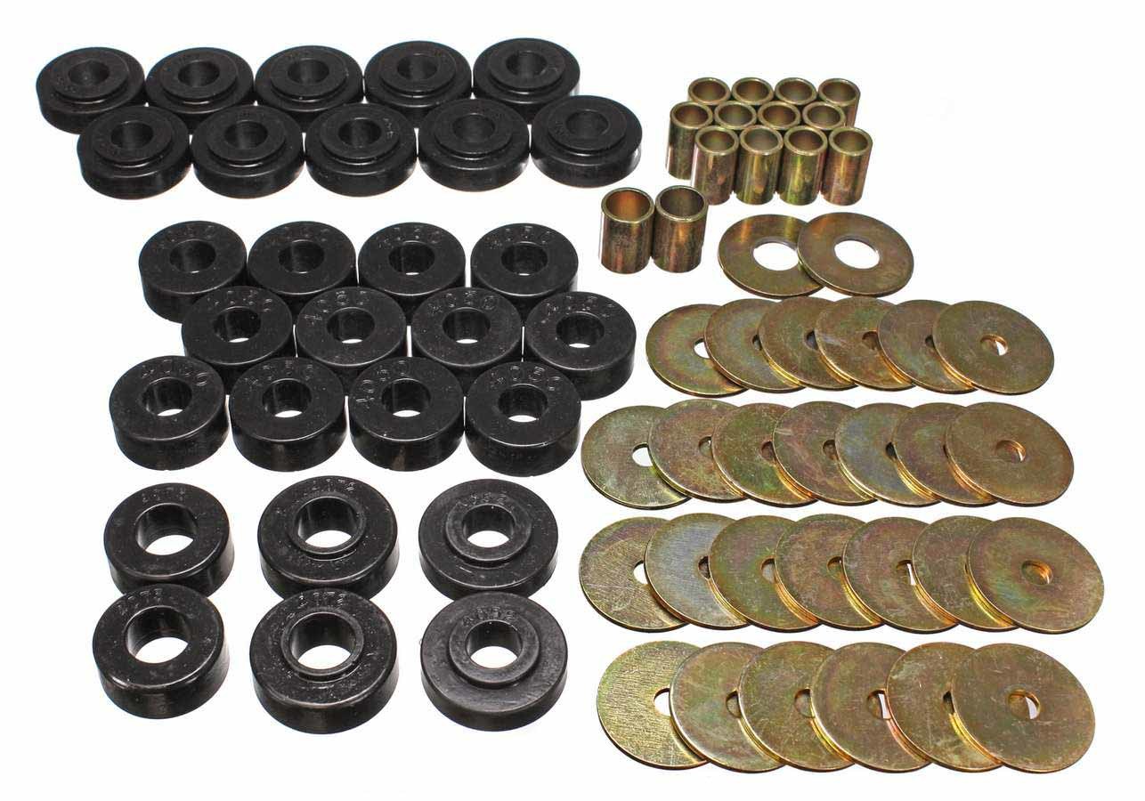Energy Suspension 3.4111G 65-67 Chevy Body Mounts Black Energy Suspension 3.4111G