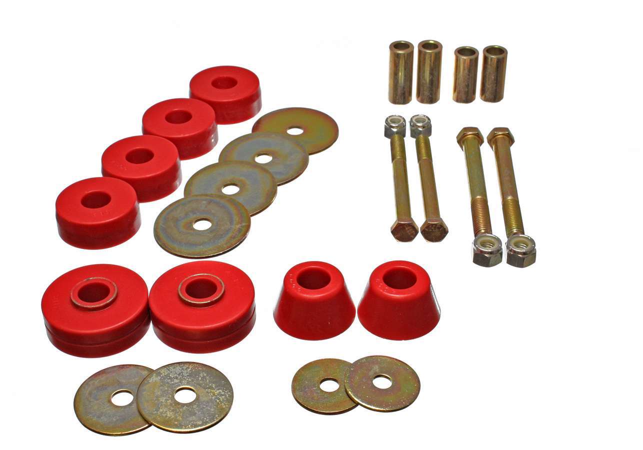 Energy Suspension 3.4137R Chevy Pickup Body Mounts Energy Suspension 3.4137R